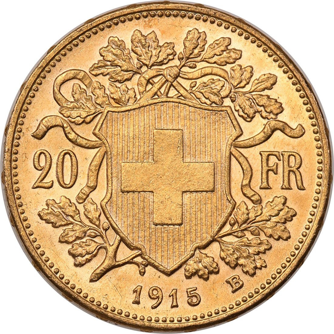 Szwajcaria Helvetia 20 franków 1915 st.1/1-